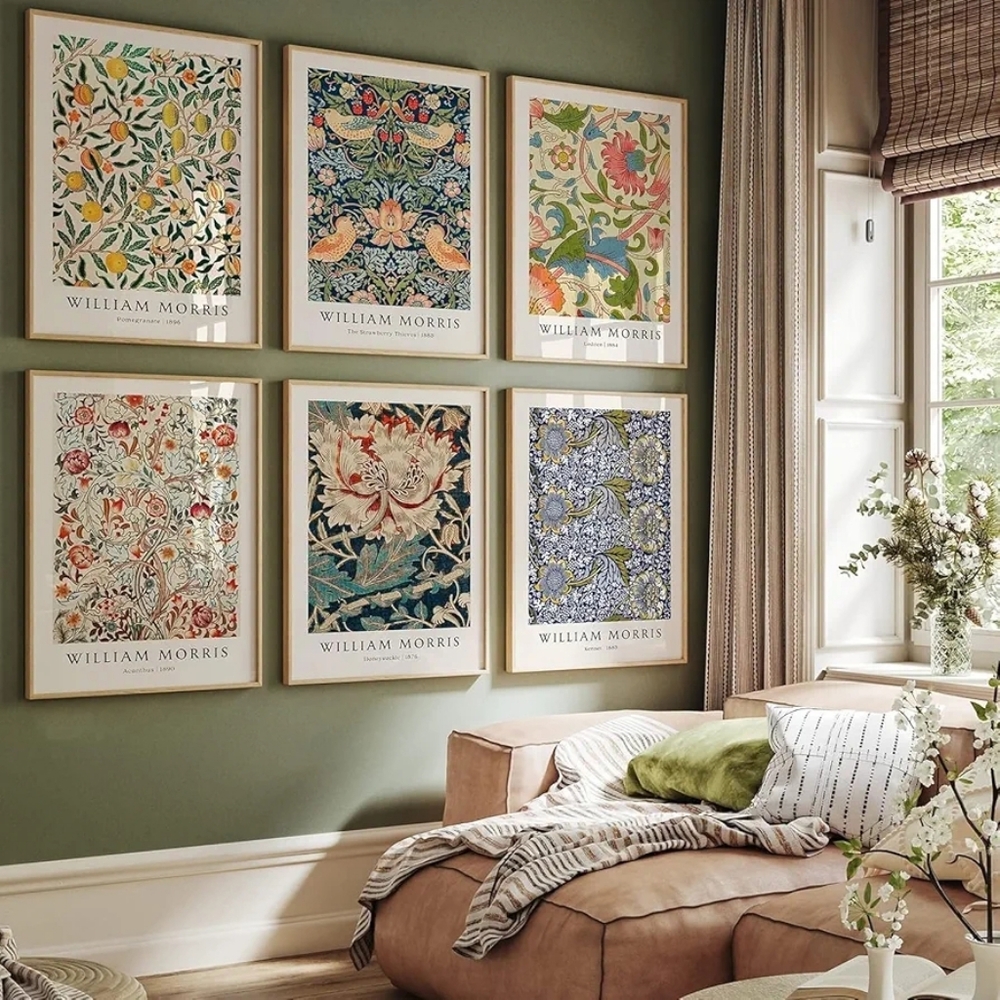 William Morris 6 Prints 8.5x11